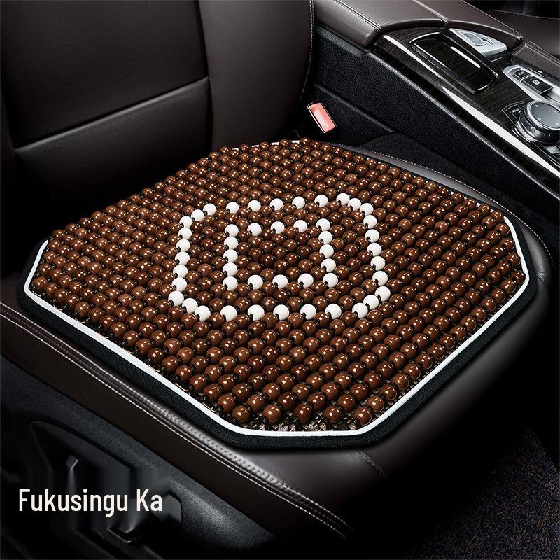 Atmungsaktives Autositzkissen mit Holzperlen - Sommerkühlung & Ganzjährige Belüftung