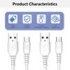 USB2.0 Charging Cable Quick Charging Data Cord Male 2A USB to USB 5Pin/Type C Connector Wire Line for Phones Tablets