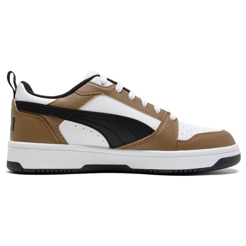 Puma Rebound V6 Low Sneakers Unisex Sneakers White Brown Black 392328-07