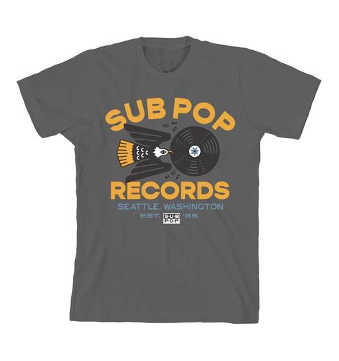Not The Best Sub Pop Eagle Record T-shirt Summer Cotton Men's Women Top Tee Short Sleeve Streetwear Loose Casual Trendy Vintage
