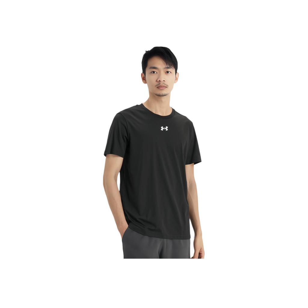 Under Armour Printed Crew Neck Breathable Quick-Dry Sports Casual American Vintage Short Sleeve T-Shirt Men Tops Black 22500517-001