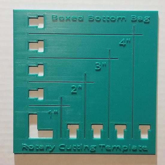 Quiltvorlage Boxboden-Tasche Rollschneider-Vorlage Kunststoff Wiederverwendbar Stoff Quiltlineal