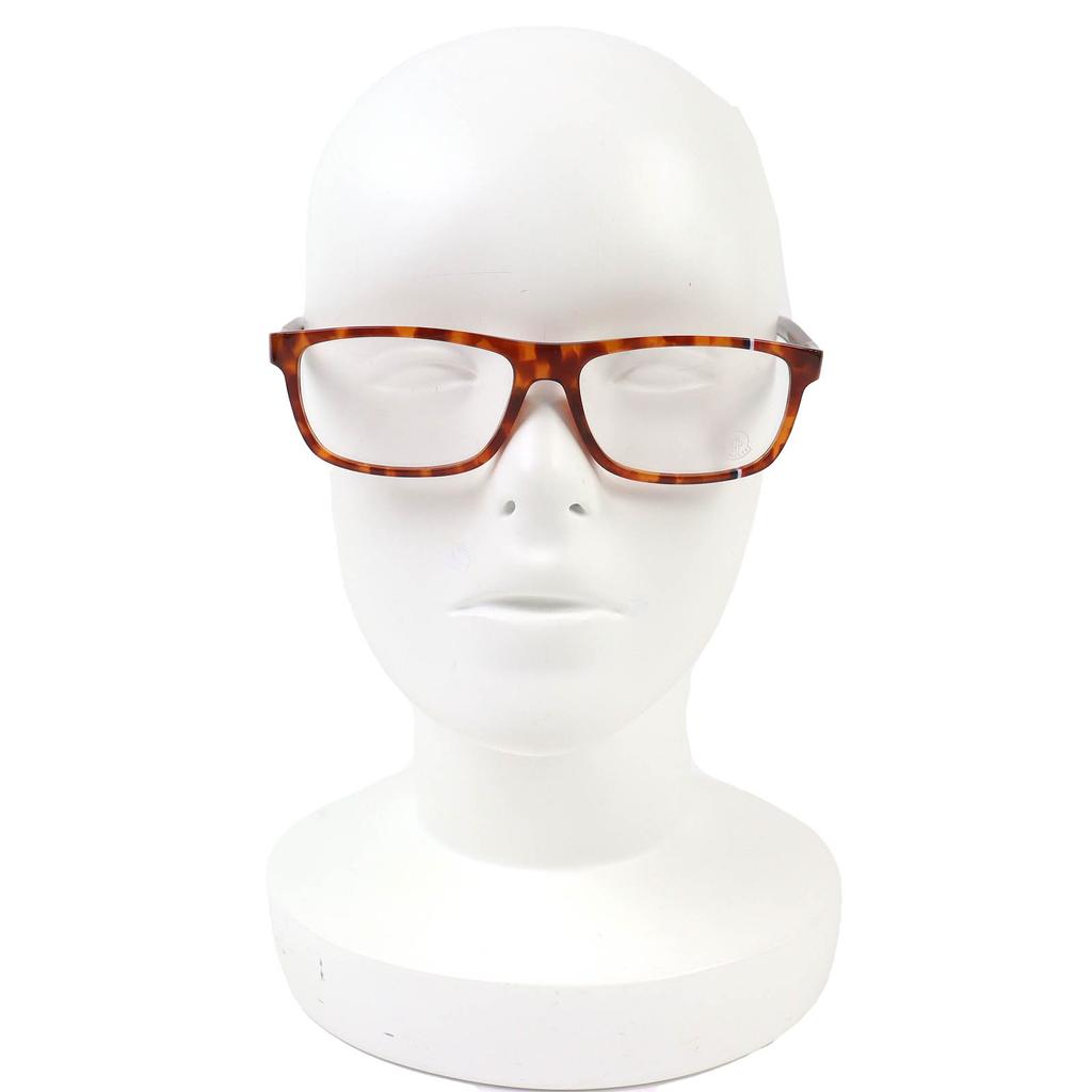 Makellose MONCLER Brille Schildpattmuster dreifarbiger Akzent Braun ML5063 053 Gebraucht