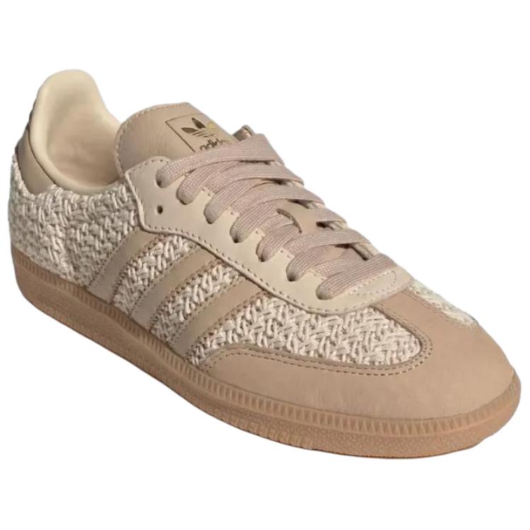 Adidas Samba OG Knit Pack - Sand Strata Women Sneakers Cream Magic-Beige Gum JR9446