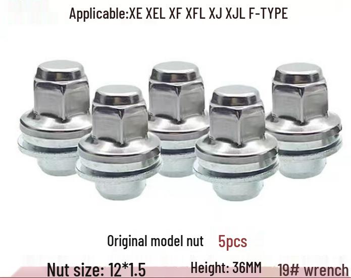 Kompatybilne nakrętki i śruby do kół samochodowych Jaguar C2C35295 do felg oryginalnych i modyfikowanych