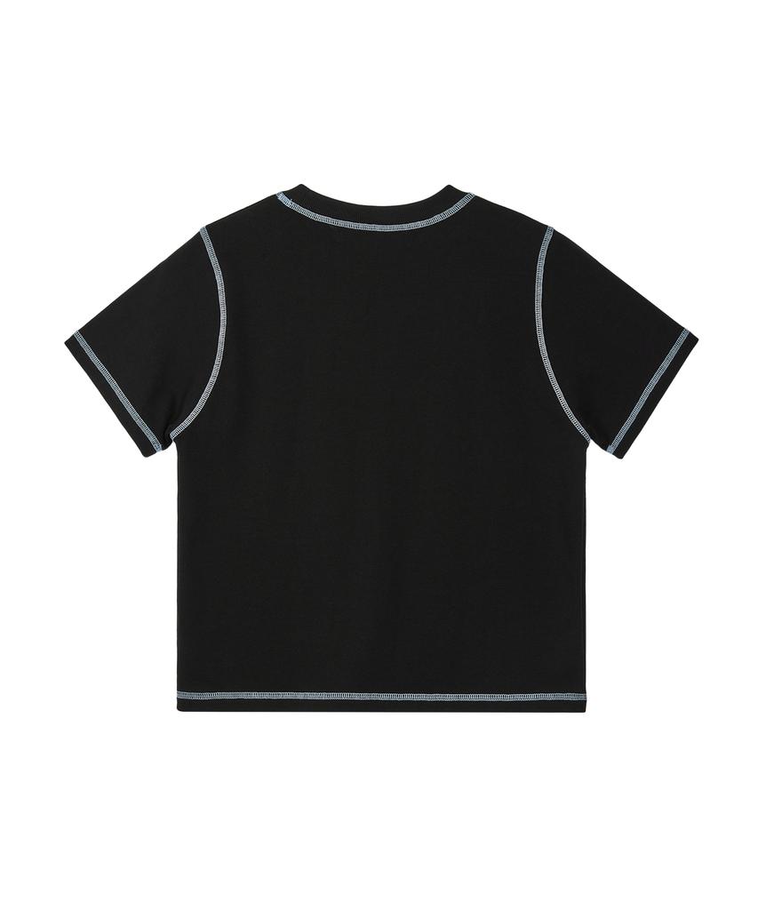 REST&RECREATION Color Stitch T-Shirt - Black