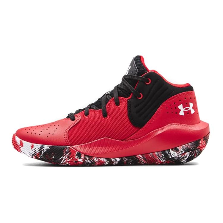 (GS) Under Armour Jet 21 Red Black Camo Kids 3024794-600 EU 38.5