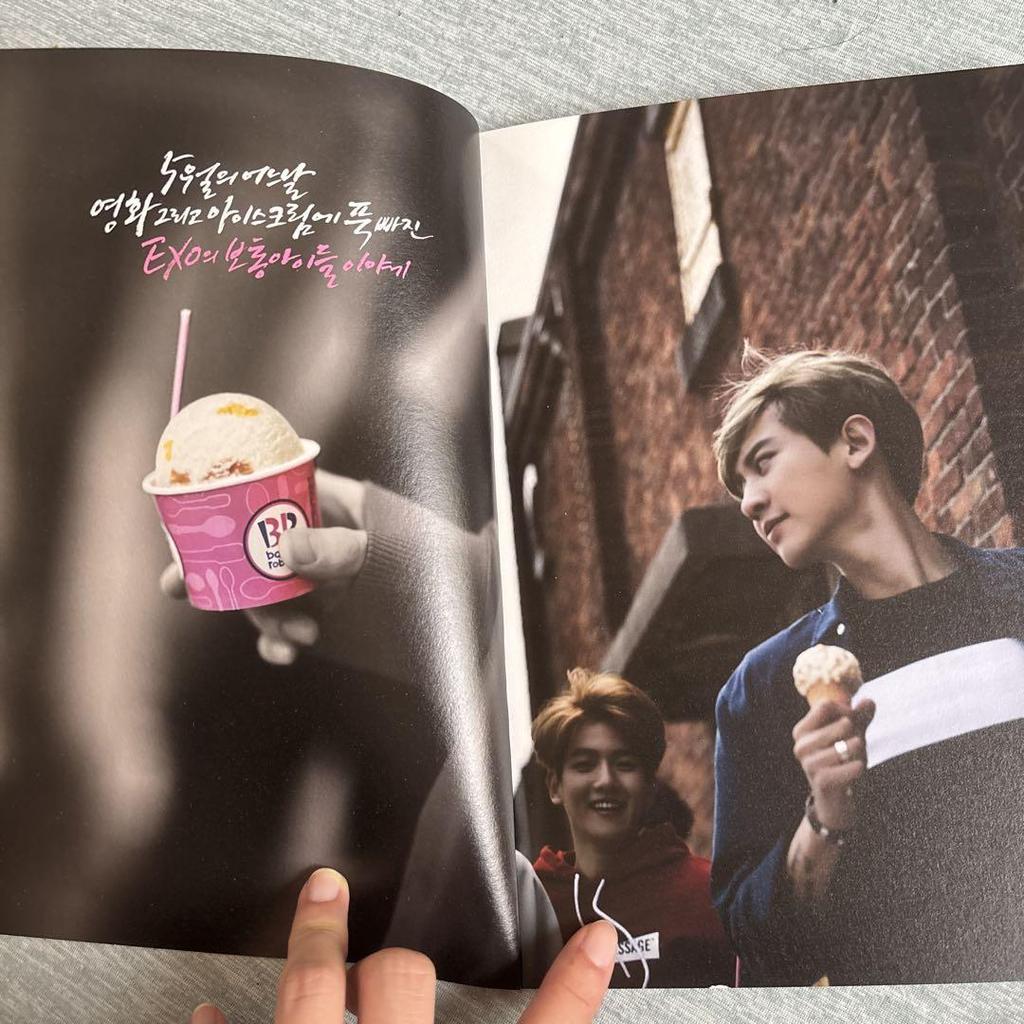[USED] EXO Photobook Baskin-Robbins Collaboration