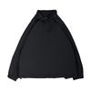 Spring Hong Kong style POLO shirt sweatshirt men's ins trend loose casual Harajuku style couple lapel long-sleeved T-shirt