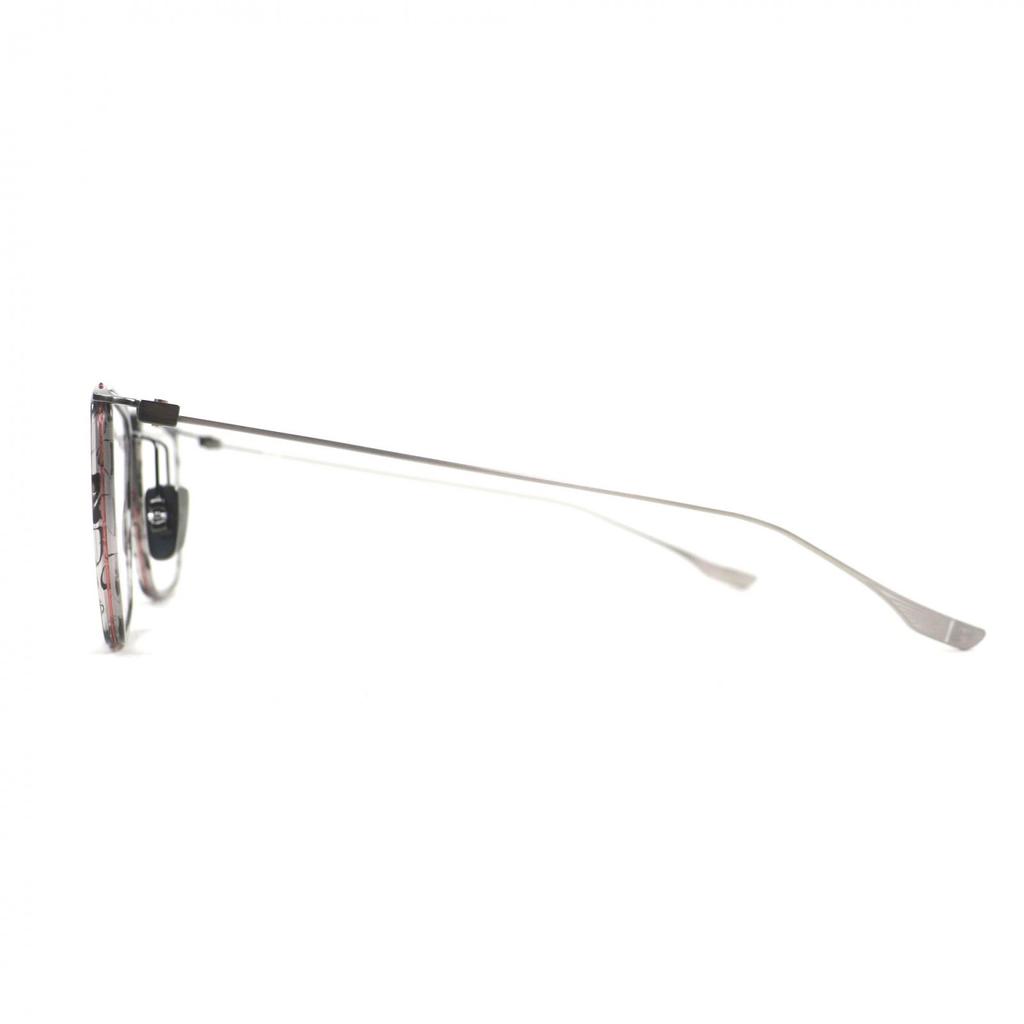 Makellose DITA Brille SCHEMA-ONE Marmor Quadratisch Wellington Klar Grau Herren DTX106 Gebraucht