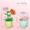 Plastic Bouquet Potted Plants Building Blocks Flowers Bricks DIY Educational Toys Valentine's Day and Mother's Day Gifts