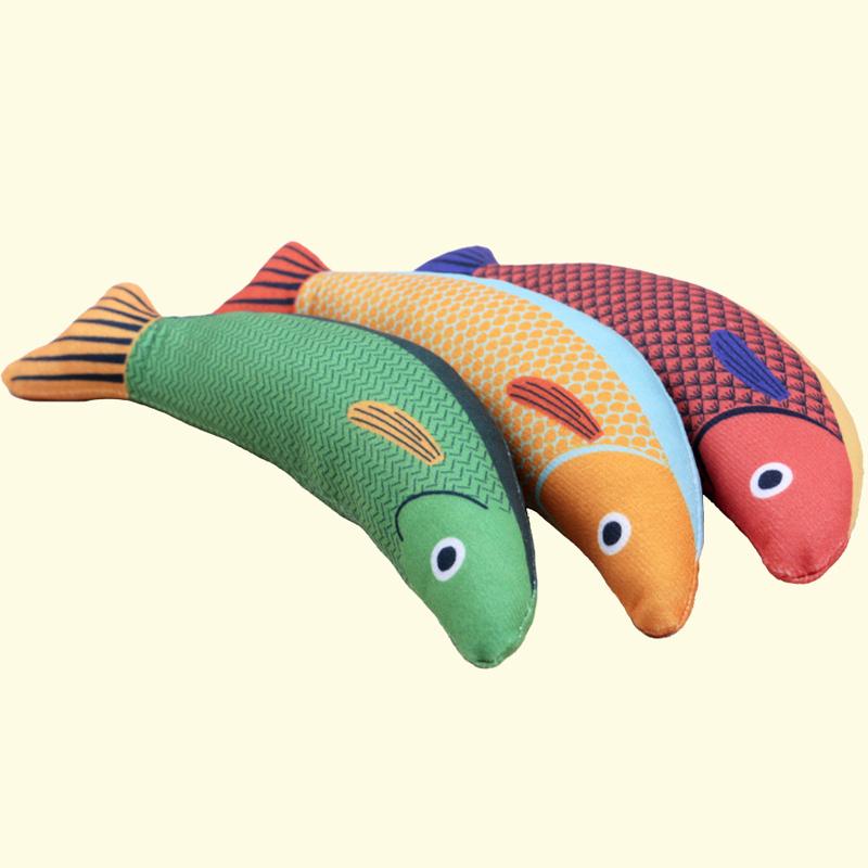 Cat Toys New Plush Toys Cat Self-Happy Toys Simulation Fish Resistant To Grabbing and Grinding Teeth Cleaning