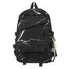 Men's Large Capacity Backpack Graffiti Backpack Student Schoolbag