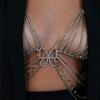 Luoyan Multilayer Butterfly Body Chain Nightclub Rhinestone Belly Chain Bra Sexy Bikini Waist Chain Accessories for Women