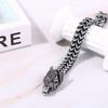 Men'S Nordic Viking Wolf Head Chain Bracelet Punk Norwegian Rider King Stainless Steel Chain