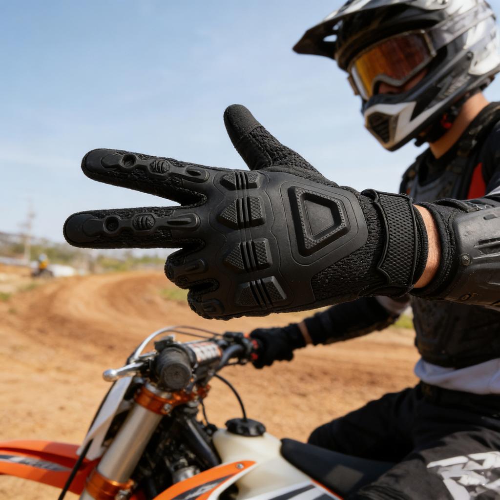 YANBIGUO Tactical Gloves Wear Resistant for Off-Road Motorcycle Cycling Climbing, Ideal Off-Road Motocross Gift for Riders