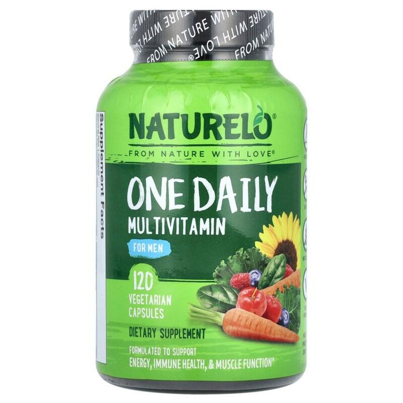 

NATURELO One Daily Men s Multivitamin Veggie Capsules 120 Tablets