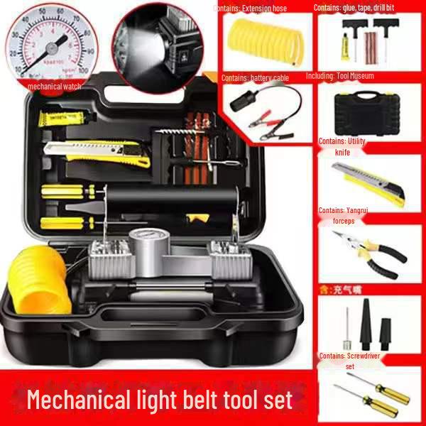 

12 В портативный двухцилиндровый автомобильный и бытовой воздушный насос