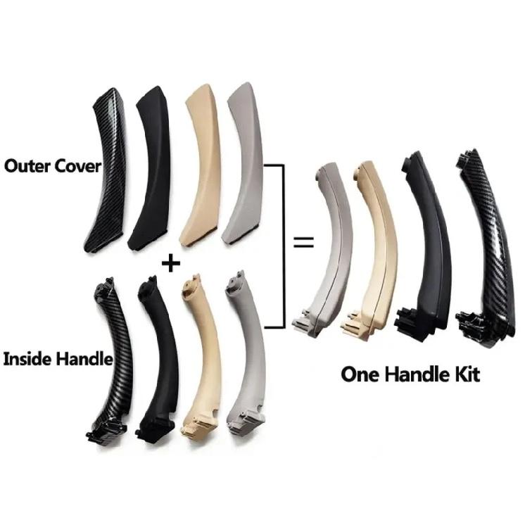 For BMW 3 Series E90 E91 316 318 320 325 328i LHD Top Quality Interior Plastic Door Pull Handle with Cover Trim Full Set