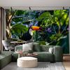 2D HD Print Wild Toucan In Tropical Forest Tapestry Bohemian Home Decor