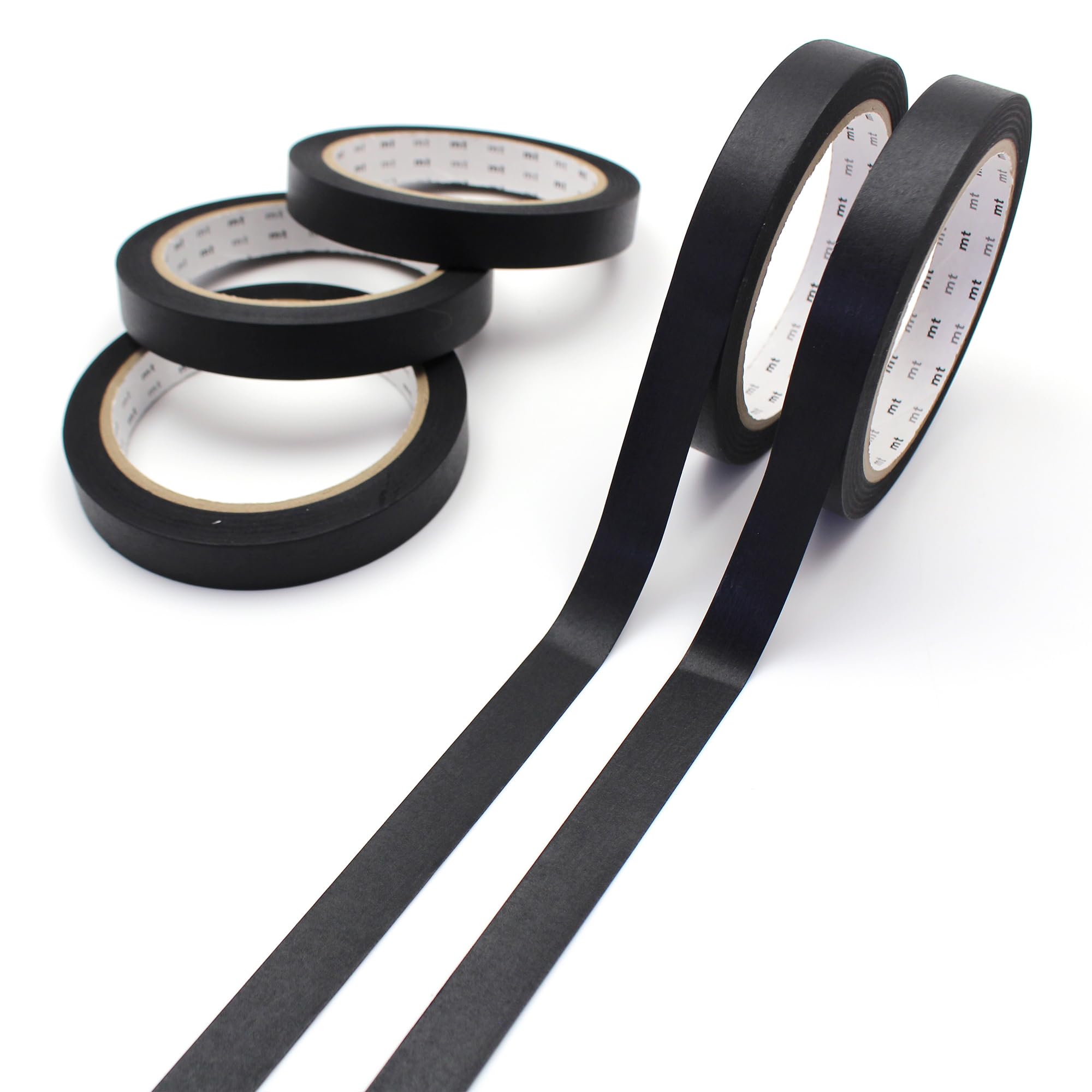 

mt large core black pack wrapping gift Kamoi Kakoshi plain black masking tape cellophane tape 5-roll (strong adhesive/washi paper) (official чёрный