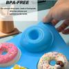 Axroad Mall 6-Fächer Hitzebeständiges BPA-freies Silikon Donut-Formen-Set - 3 Farben, 27,5 x 17,5 x 3 cm, für Donuts, Kuchen, Kekse, Muffins