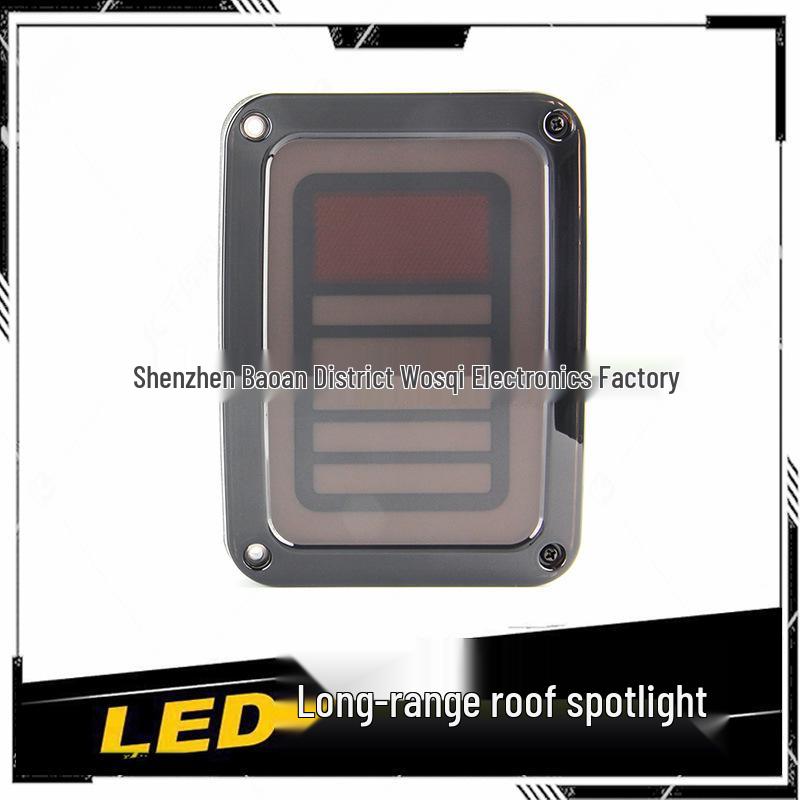 Smoked Style LED Taillight Assembly for Wrangler: Modified Rearview & Turn Signal Light