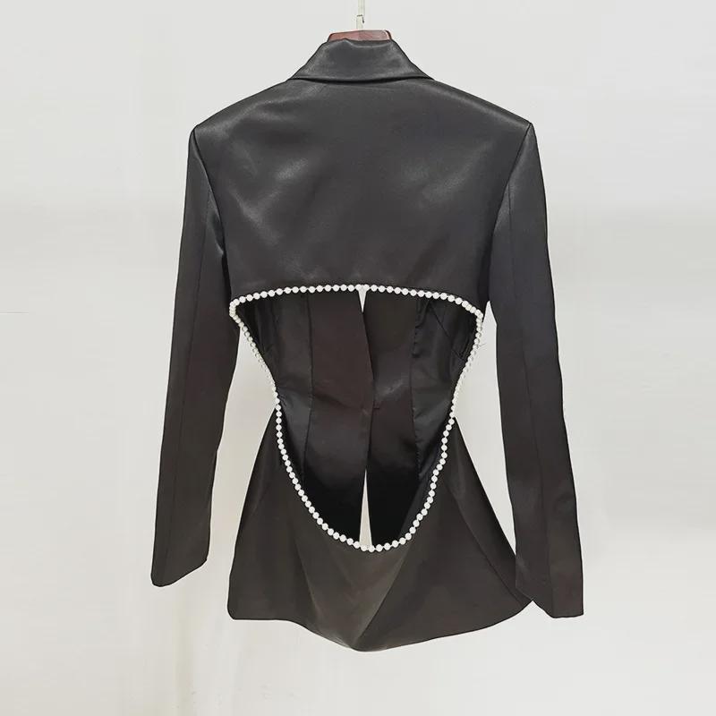 2024 Spring/Summer 3D Floral Beaded Mesh Pantsuit with Sequins and Pearls