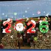 Winter Holiday Decorative Clings 2026 Santa Number Designs Auto Adhesive PVC Window Art Decors