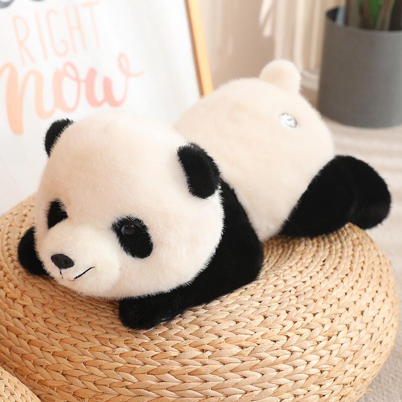 32-70cm Kawaii High Quality Forest Animal Plush Doll Pillow Soft Long-arm Red Raccoon Black White Panda Plush Toy Home Decor