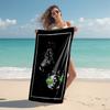 Beweis Strandtuch mit Borussia Mönchengladbach Logo Muster - weich, saugfähig, schnelltrocknend, maschinenwaschbar - perfekt zum Schwimmen, Camping, Baden