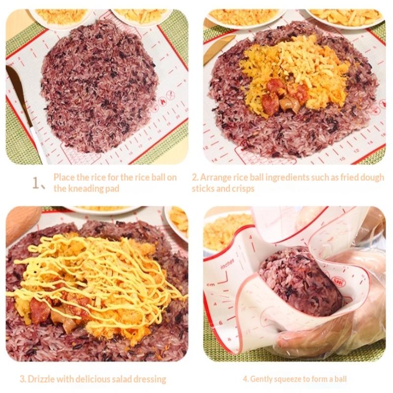 Silicone Baking Mat Pastry Rolling Kneading Pad Kitchen Crepes Pizza Dough Non-Stick Pan Pastry Mat