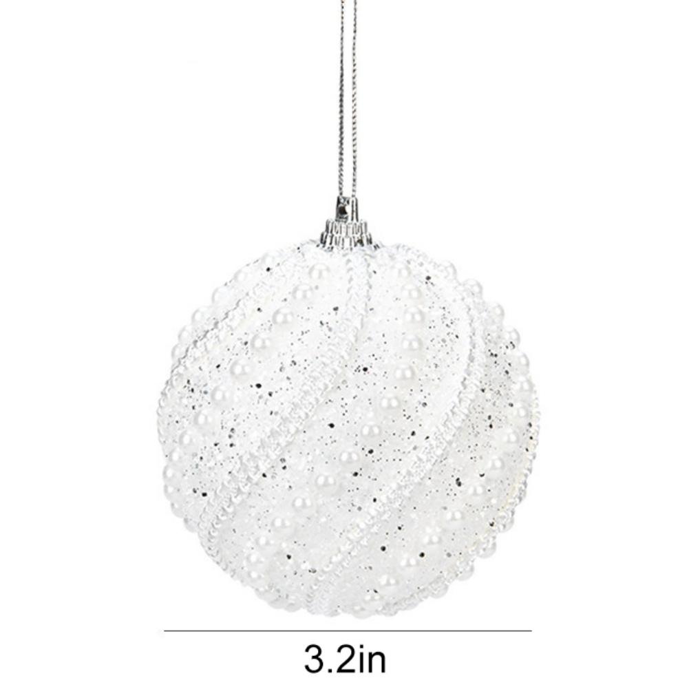 8cm Christmas Balls Ornament Christmas Tree Hanging Balls Glitter Christmas Tree Decor Home Decor New Year Navidad Gift