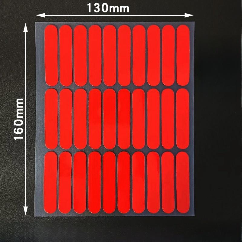 

30 шт. Клейкая лента для ногтей, Подставка для демонстрации накладных ногтей, Клей, Двусторонняя клейкая лента, Практика, Шоу, Квадратная, Круглая, Сильная клейкая наклейка красный