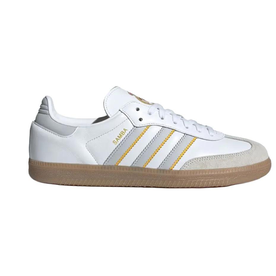 Real Madrid X Adidas Samba Home Kit Unisex Sneakers White Footwear-White Light-Solid-Grey JQ4038