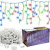 500 LED Outdoor Light Curtain Christmas Garland Multicolored 17M