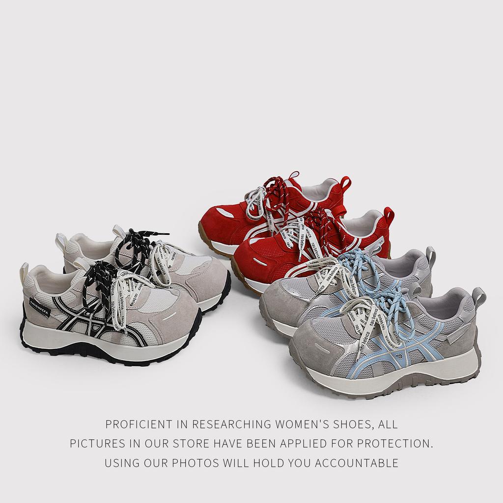 Real Model Platform Dad Shoes Women'S Spring New Versatile Dopamine Women'S Shoes Forrest Gump Casual Sports Shoes