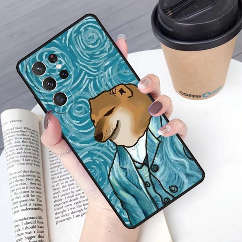 Doge Dog Cheems Meme phone case Cover For Samsung Galaxy S24 S25 Ultra S21 S22 Ultra S10E Note 10 Plus Note 20 FE S23