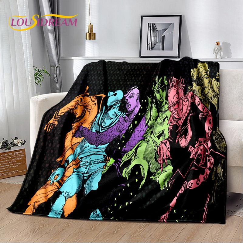 jojo's Bizarre Adventure Anime Soft Plush Blanket,Flannel Blanket Throw Blanket for Living Room Bedroom Bed Sofa Picnic Cover 3D
