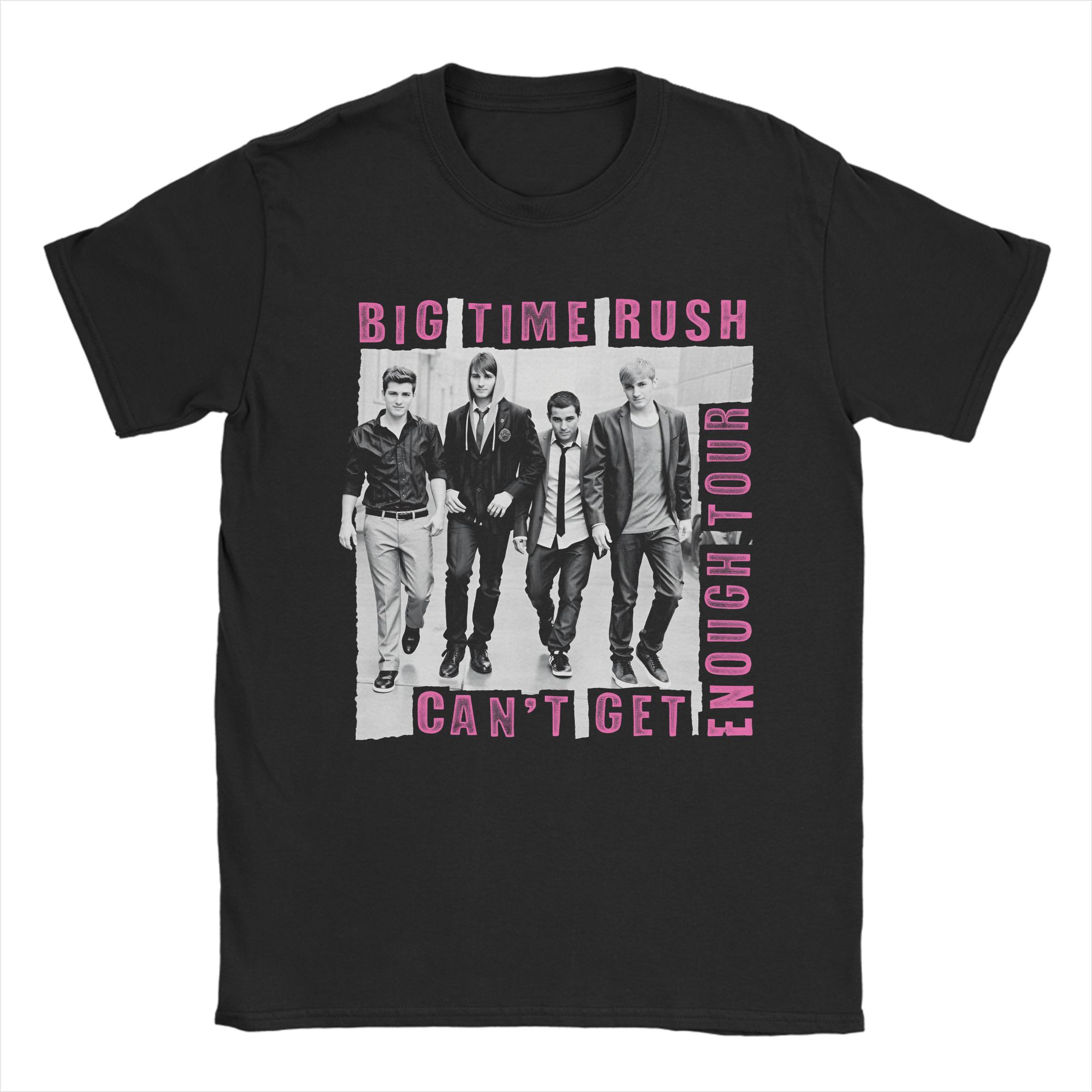 

Big Time Rush Tour 2025 Apparel Unisex T Shirt 100% Cotton Tee Graphic Printing T-shirt Clothes 5XL різнокольоровий