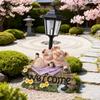 Happy Pig Solar Outdoor Light Statue Ornament