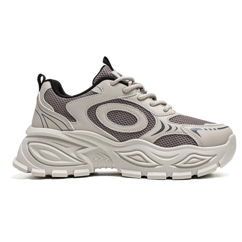 Warrior Thick Sole Height Increasing Trendy Casual Versatile Breathable Sweat Absorbent Wear Resistant Low Top Dad Shoes Men sneaker WXY(S)-5607C02