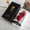 Two glass covers simulated rose ornament creative Mother's Day Valentine's Day gift immortal flower night light