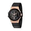 Potenza Stainless Steel Mesh Black Dial Quartz R8853108010 100M Men's Watch