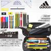 Mitsubishi Pencil Adidas Pencil Case AI06 Black and Gold Enamel and Cloth Box Type PT1503AI06B25