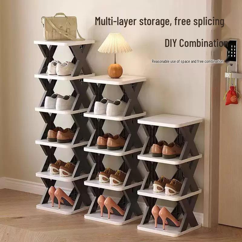 Foldable Multi-Layer Shoe Rack for Home & Dorm Use