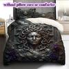 Metal reliefs Pattern Bedding Quilt Set Quilt Cover Pillowcase Home Decoration Birthday Gift (1 * duvet cover + 2 * pillowcase, without core)
