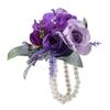 Elegant Silk Floral Arrangements Brooch/ Wrist Flower For Wedding Bridesmaid Bridal Party Decoration