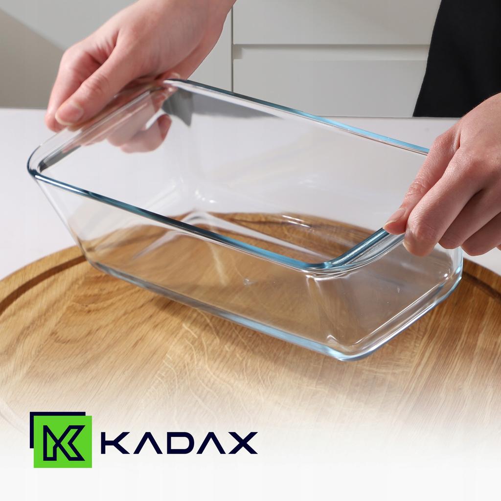 KADAX Szklana Forma Do Pieczenia Chleba Keksówka 28cm Naczynie Żaroodporne