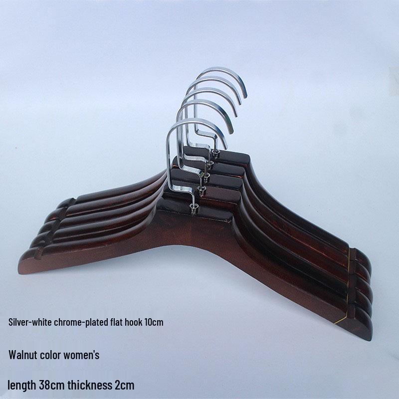 Luxury Solid Wood Suit Hanger - No-Mark Pants & Clothes Organizer for Men & Women